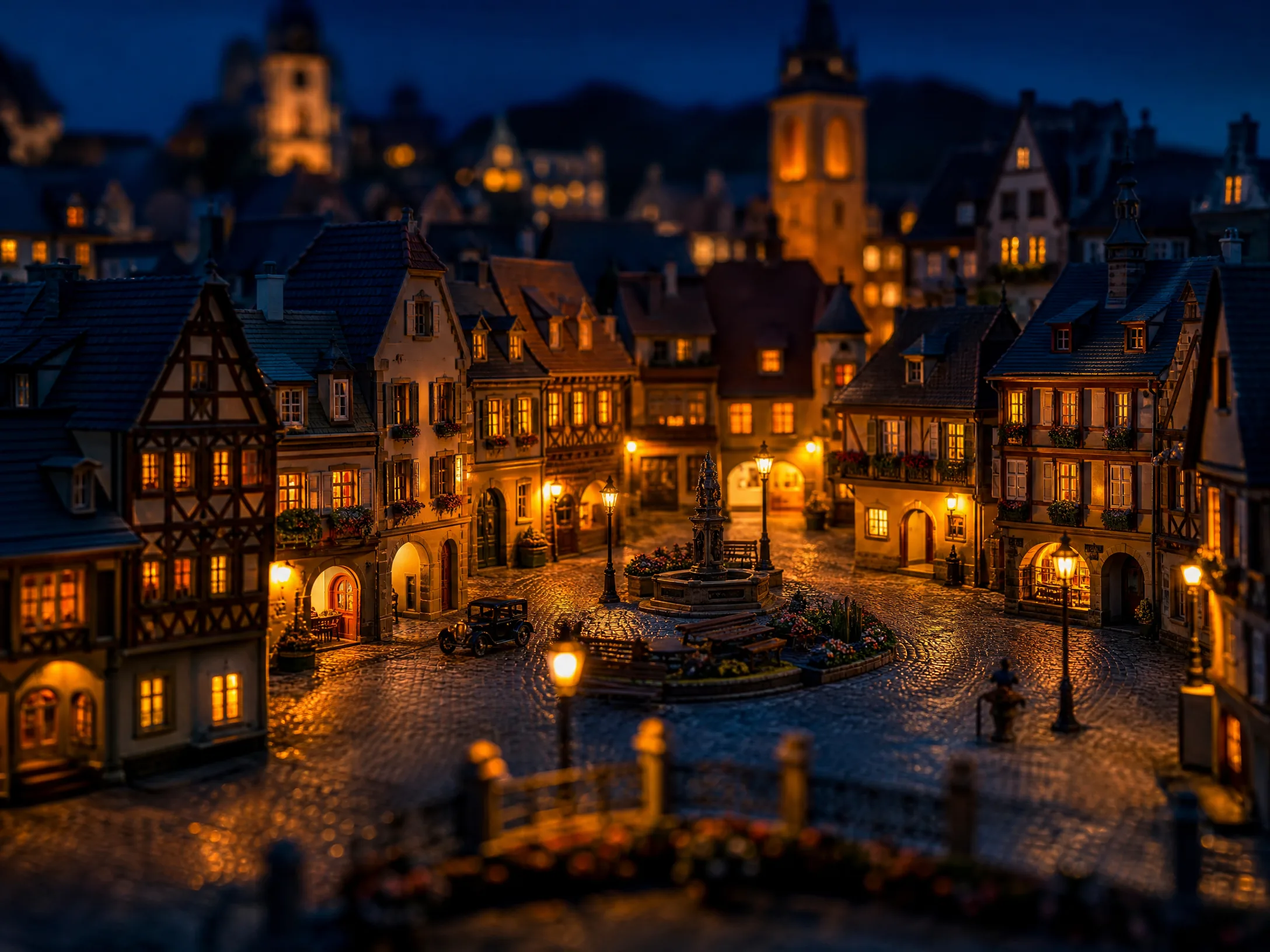 夜景‌灯光